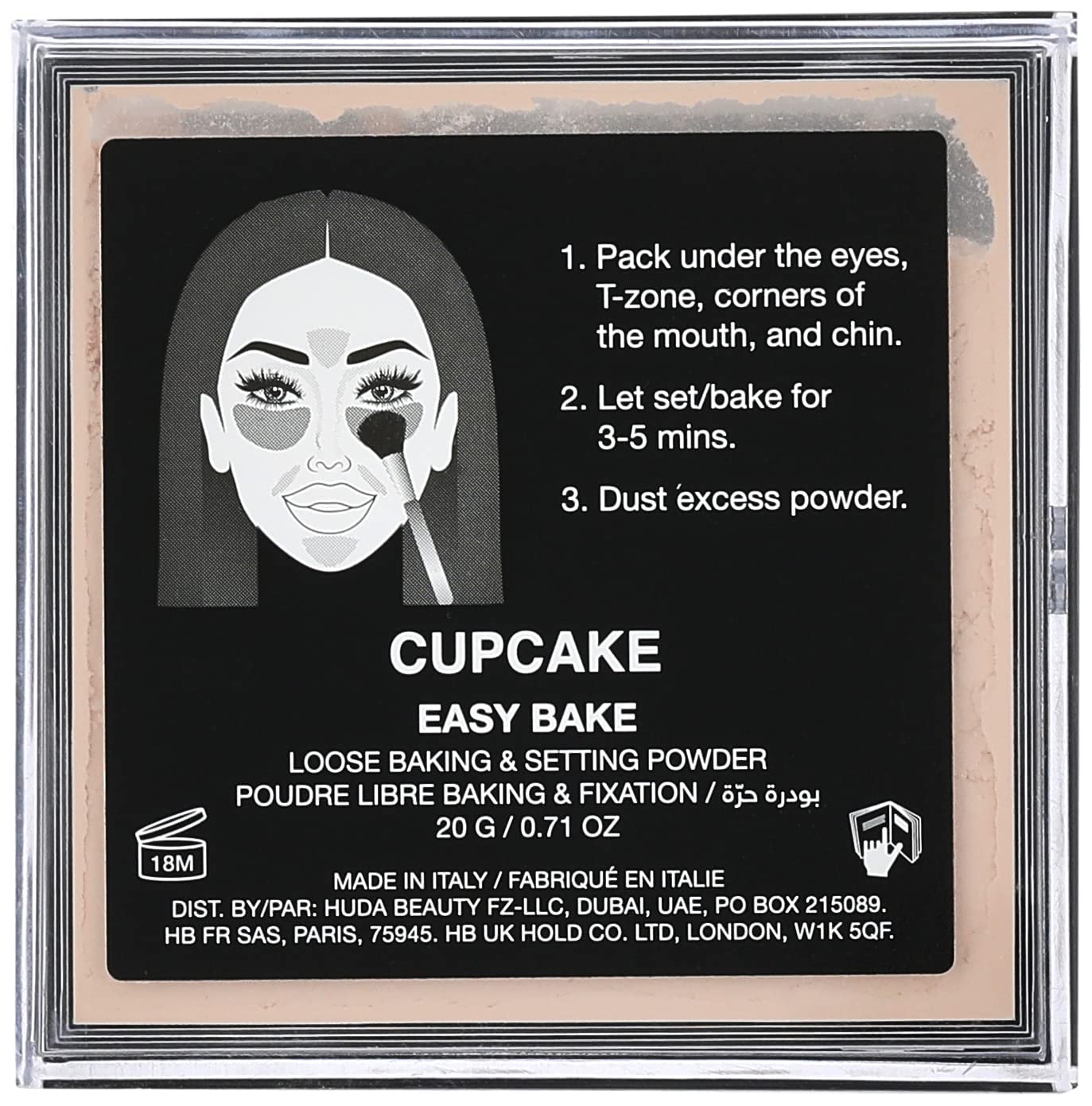 Polvos sueltos para acabado y fijado de maquillaje - HUDA BEAUTY Easy Bake