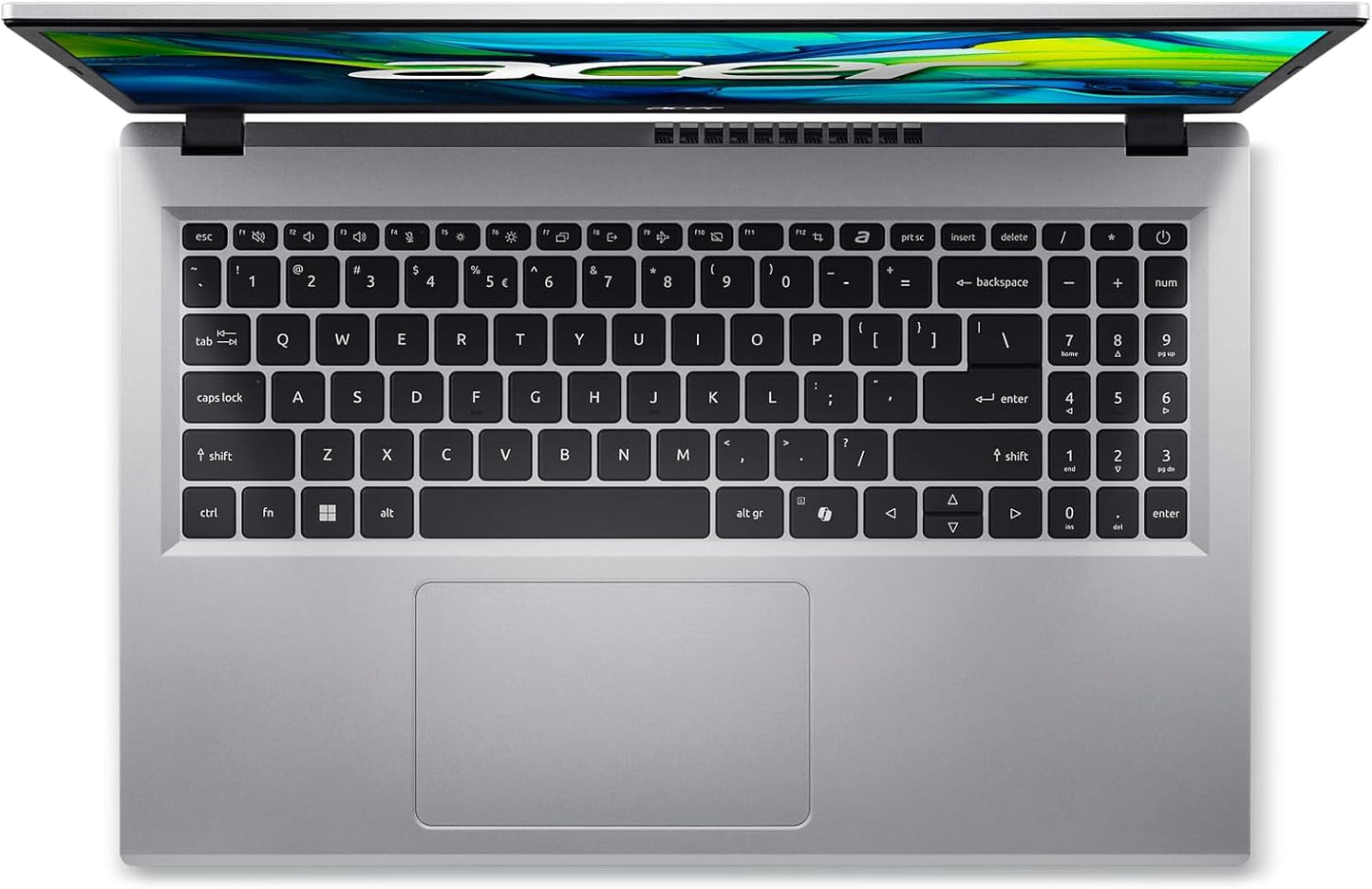 Laptop Acer Aspire Go 15 | 15.6" FHD IPS | Intel Core 3 N355 | 8GB DDR5 | 128GB UFS | Wi-Fi 6 | Windows 11 Home S | AI Ready con Copilot
