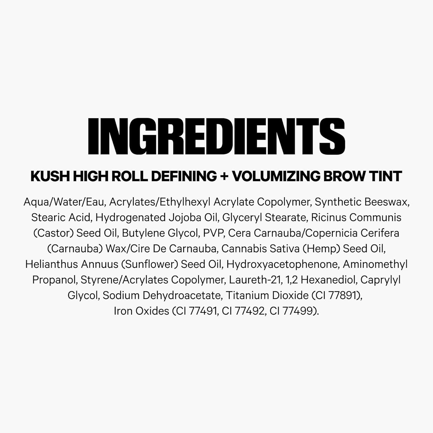 Milk Makeup KUSH High Roll Brow Tint | Gel Tubing para Cejas Definidas y Voluminosas | Resistente al Agua, Antimanchas y de Larga Duración hasta 24 hs – Vegano y Clean Beauty