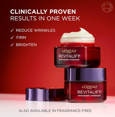 L’Oréal Paris Revitalift Triple Power | Hidratante Anti-Edad con Pro-Retinol, Ácido Hialurónico y Vitamina C