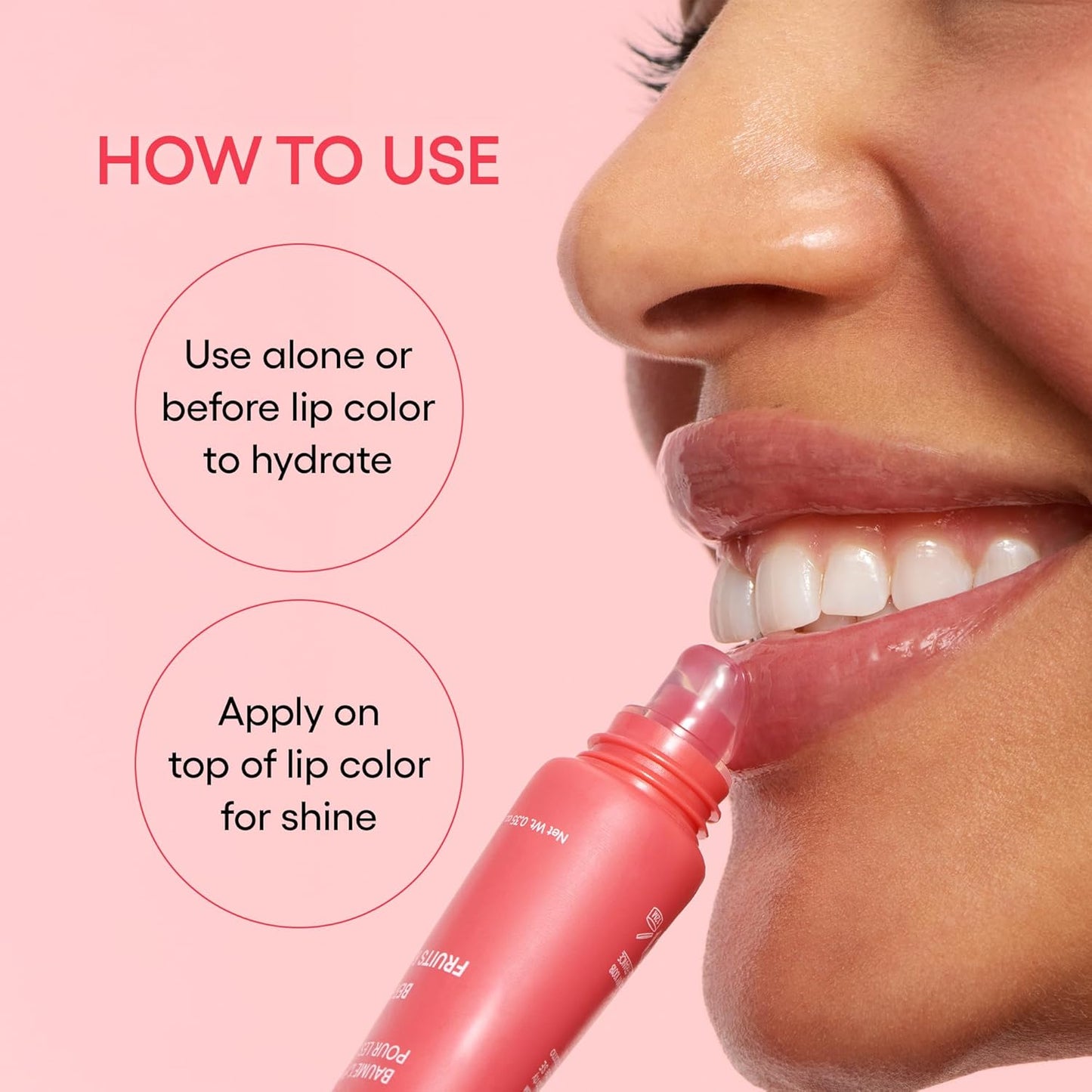 Lip Glowy Balm | Bálsamo Labial con Color Translúcido – Manteca de Murumuru + Karité | Hidratación, Brillo Natural y Labios Suaves | Tamaño de Bolsillo
