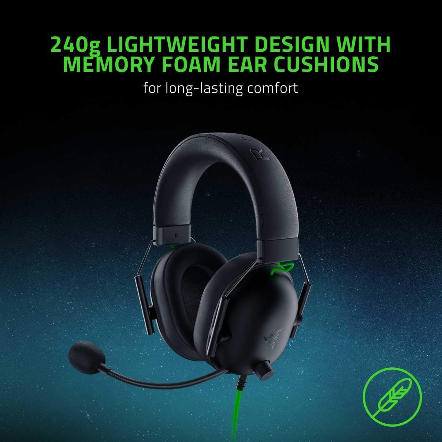 Razer BlackShark V2 X – Auriculares Gamer con Sonido Surround 7.1 y Micrófono de Alta Precisión