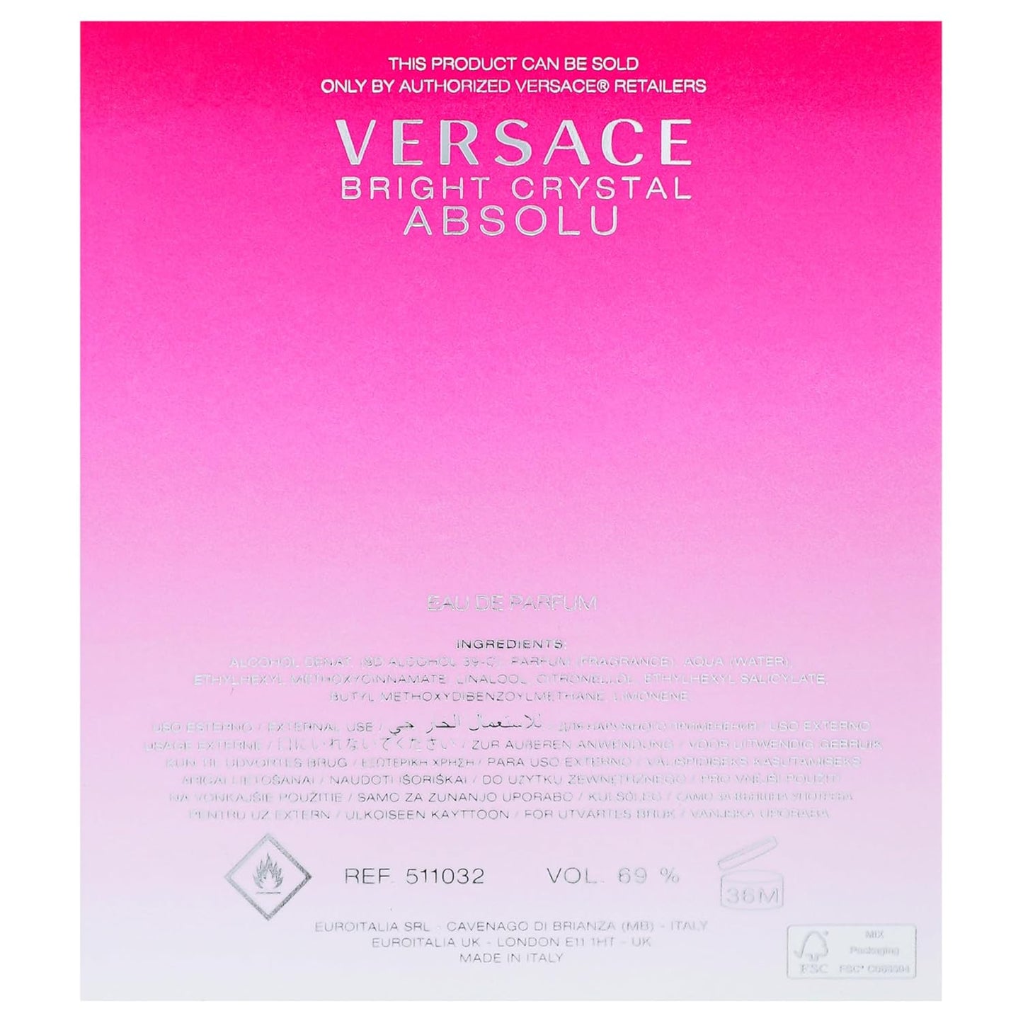 Bright Crystal Absolu Eau de Parfum para Mujer, 3.0 oz (90 ml)