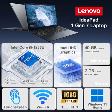 Laptop Lenovo Ideapad | 15.6" Tactil | Intel Core I5 | 16GB RAM + 512GB SSD