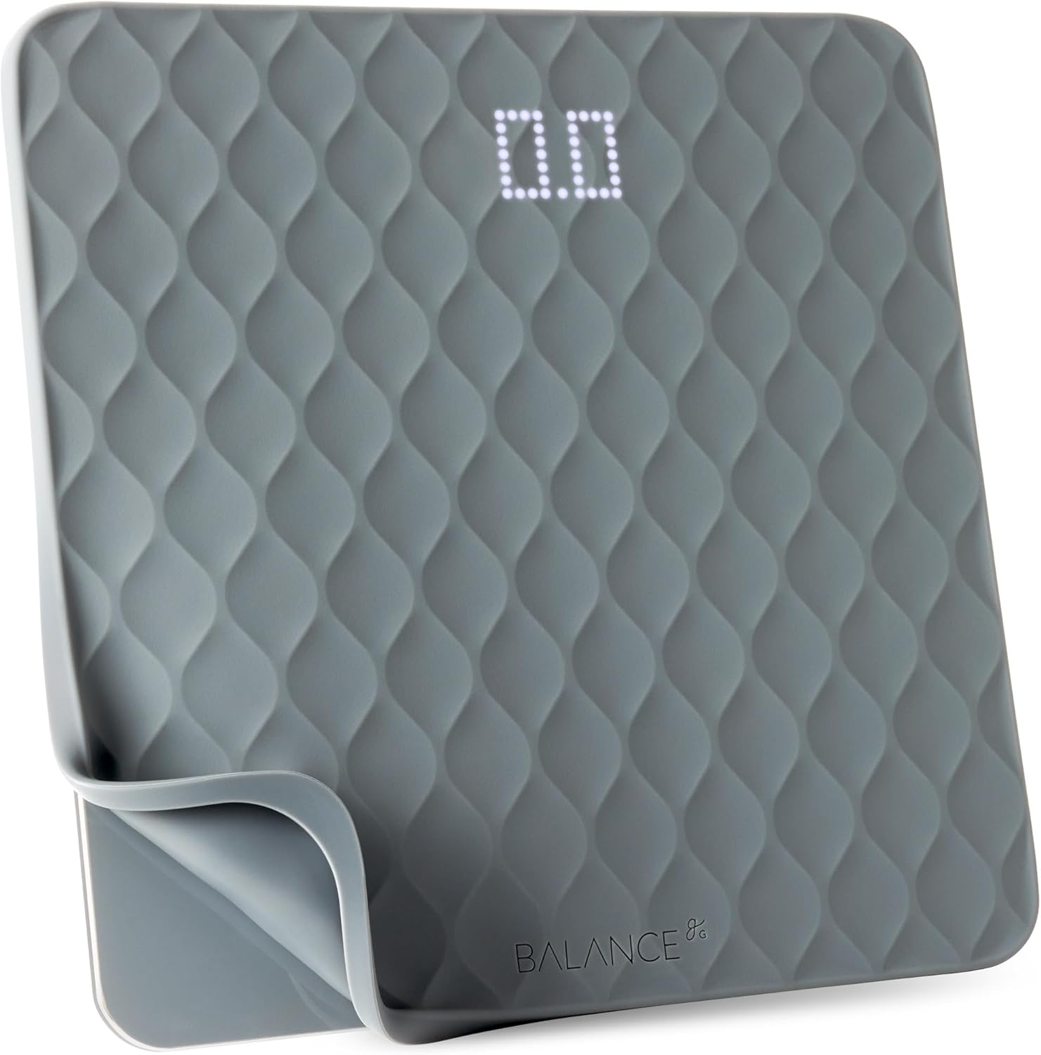 Báscula Digital de Baño con Cubierta de Silicona Removible – Antideslizante, Fácil de Limpiar, 400 lb de Capacidad, Alta Precisión con Pantalla LED