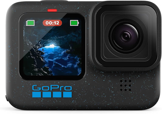 GoPro HERO12 Black – Cámara de acción impermeable con video 5.3K60 Ultra HD, fotos de 27MP, HDR, transmisión en vivo y estabilización avanzada