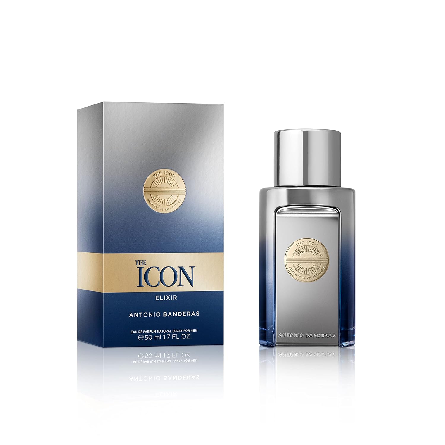Antonio Banderas The Icon Eau de Parfum Hombre 1.7 Oz | Perfume Masculino Elegante, Amaderado y Duradero