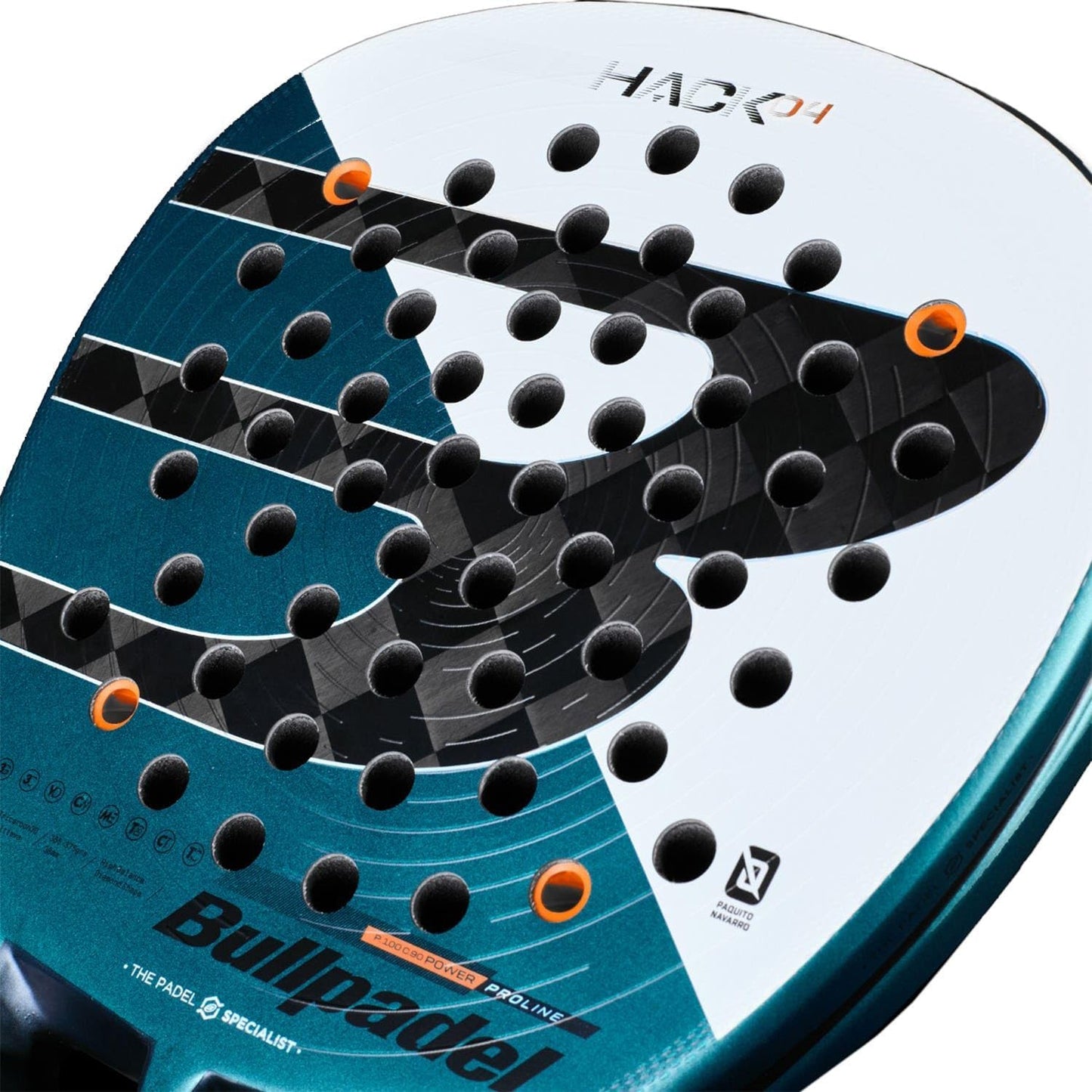 Pala de pádel HACK 04 2025 Paquito Navarro | Pala Padel Profesional en Forma Diamante | TriCarbon 3D & MultiEva Core | Aerodinámica Canal Total y Estabilidad TriCore| Potencia y Control de