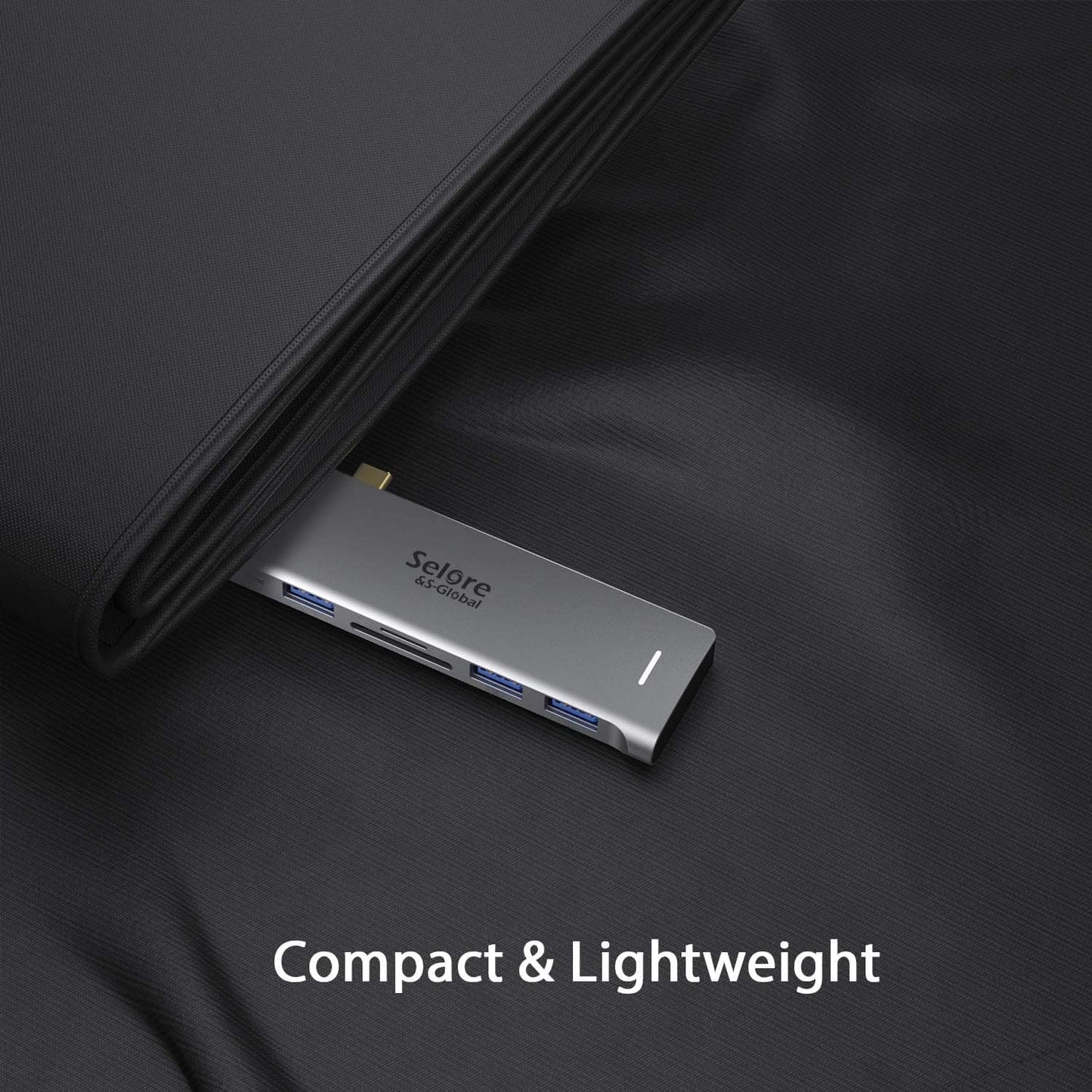 Adaptador USB C para MacBook Pro/Air M1 M2 M3 2021 2020 2019 13" 15" 16", 6 en 1 USB-C Hub MacBook Pro Accesorios con 3 puertos USB 3.0, lector de tarjetas USB C a SD/TF y puerto Thunderbolt 3 PD de