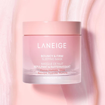 LANEIGE Máscara para dormir flexible y firme: revitaliza, suave, complejo de peonía y colágeno, hidratación que aumenta la barrera