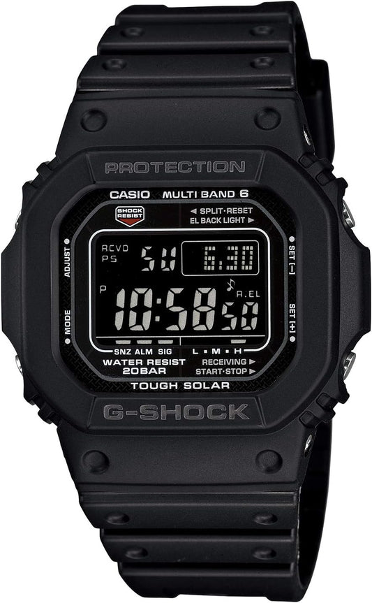 Casio G-Shock GW-M5610-1BJF | Reloj Digital Solar para Hombre | Multibanda 6 & Shock Resistant