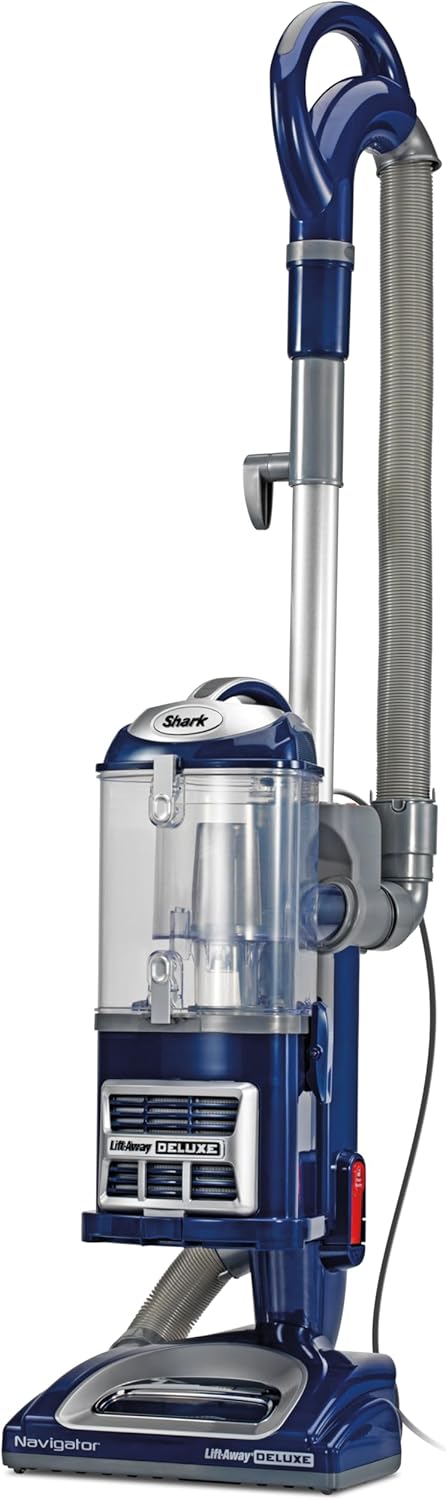 Aspiradora Vertical Shark Navigator Lift-Away Deluxe NV360 – Gran Capacidad, Filtro HEPA, Giro 360°, Herramientas para Tapicería y Rincón – Azul