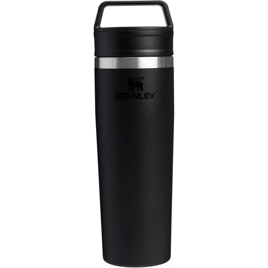 Cafe to Go Travel Mug 20 Oz | Leakproof Two-Part Drink through Lid | Tumbler Cup for Coffee, Tea and Drinks | Insulated Stainless Steel Coffee Mug | Bpa-Free | Black 2.0
