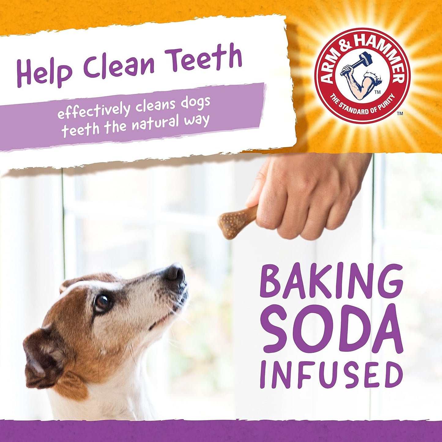 Arm & Hammer Nubbies Dental Treats para Perros | 139 Galletas Dentales con Bicarbonato y Calcio | Sabor Pollo