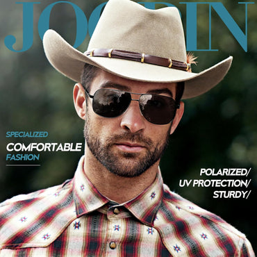 Joopin Lentes de Sol Aviador Metálicos Polarizados – Estilo Clásico Militar UV400