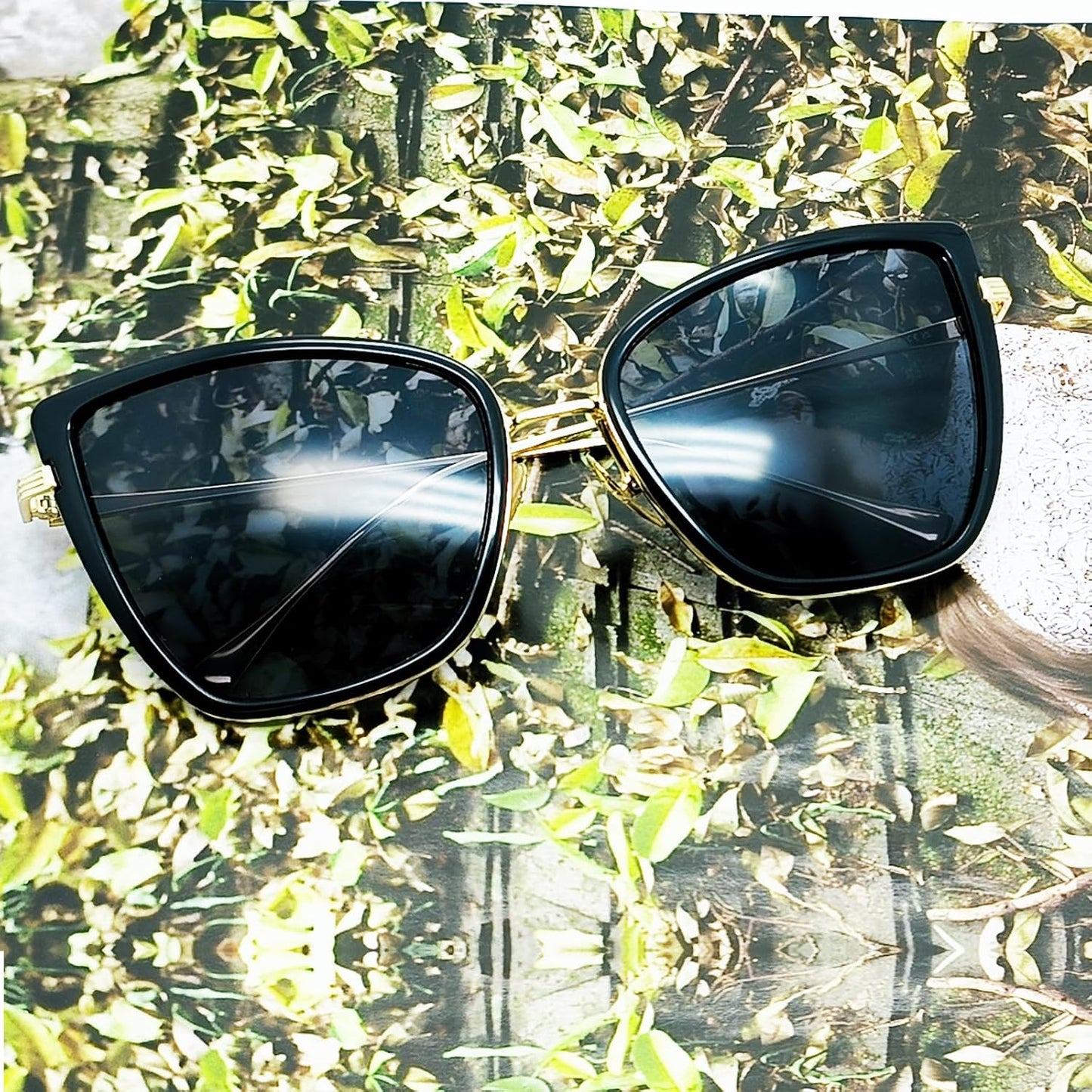 Joopin Anteojos de Sol Mujer Oversize Estilo Cat Eye | Polarizados UV400 | Lentes de Moda