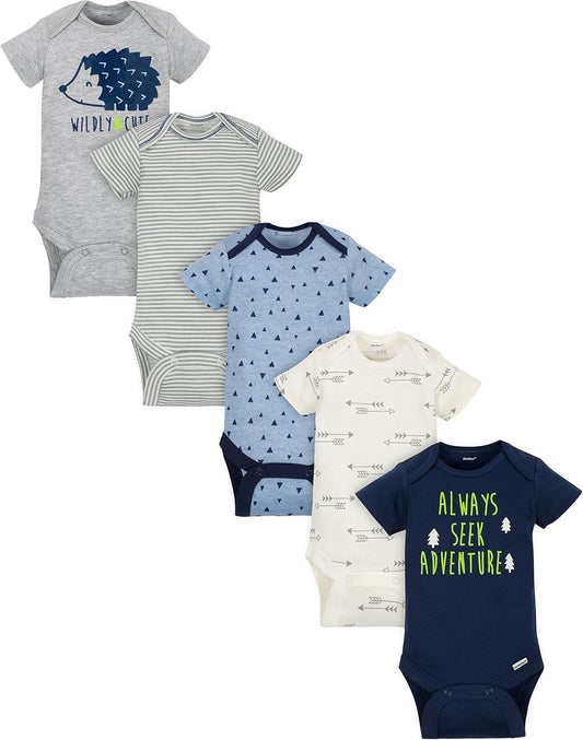 Mamelucos para bebé variados de manga corta | 5 unidades