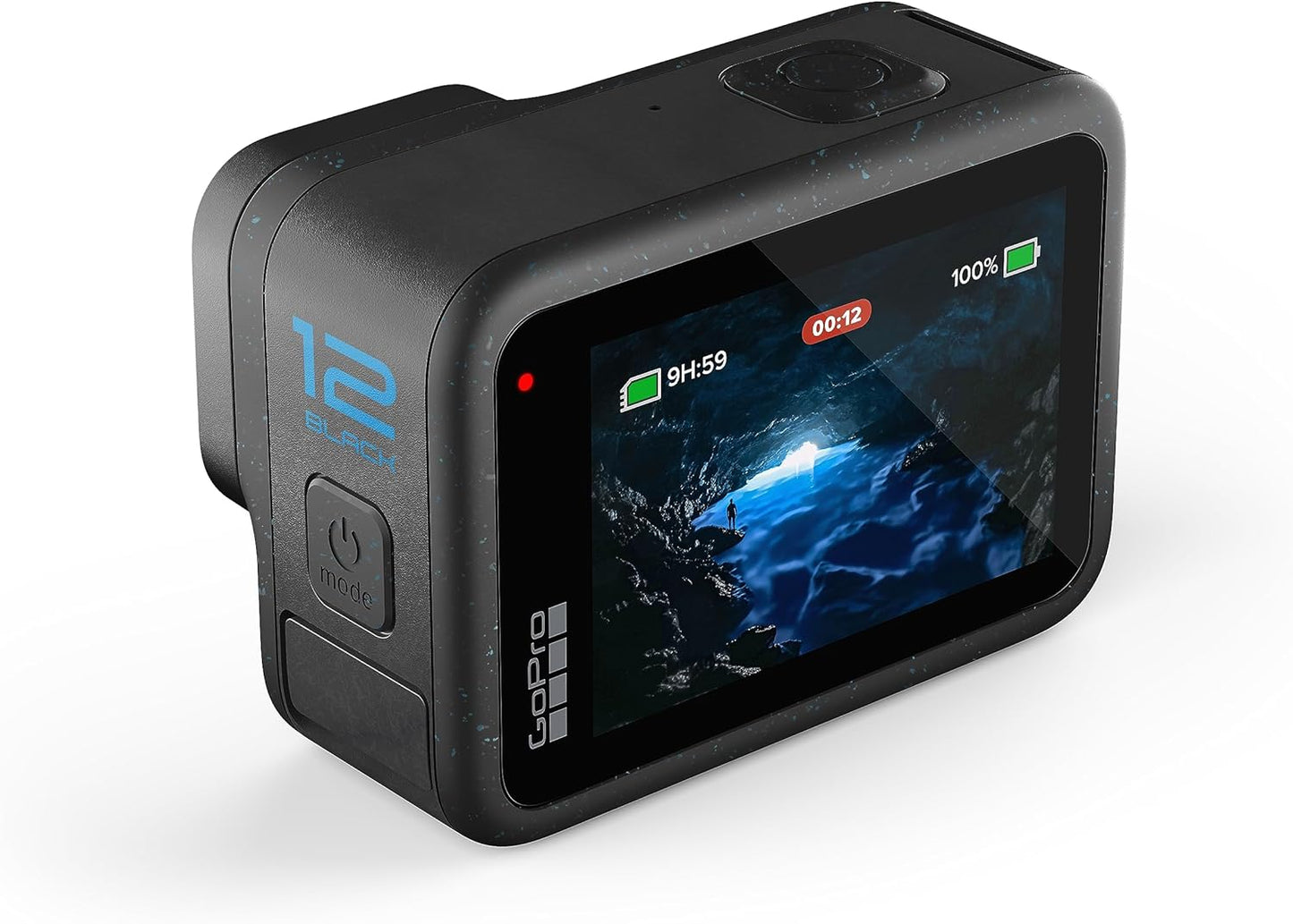 GoPro HERO12 Black – Cámara de acción impermeable con video 5.3K60 Ultra HD, fotos de 27MP, HDR, transmisión en vivo y estabilización avanzada