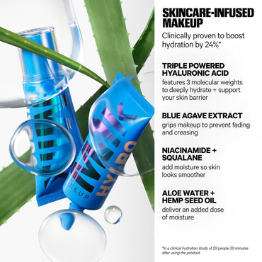 Milk Makeup Hydro Grip Skin Tint en Gel Hidratante | Cobertura Ligera Modulable hasta 12 hs | Con Ácido Hialurónico, No Comedogénico, Acabado Luminoso