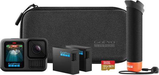 GoPro HERO13 Black Accessory Bundle – Cámara de acción 5.3K con lentes HB-Series y paquete completo de accesorios para capturar aventuras sin límites