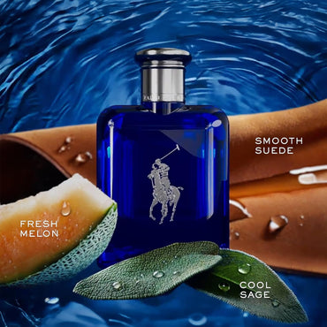 Polo Blue Eau de Toilette Hombre | Colonia Masculina Fresca & Acuática con Cítricos, Salvia y Gamuza – Intensidad Media