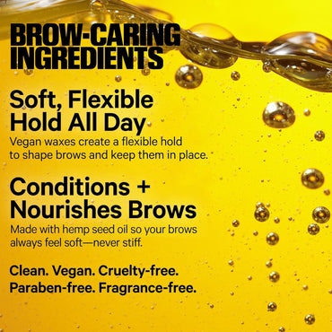 Milk Makeup KUSH Fiber Brow Gel | Gel Tintado con Fibras para Cejas Más Llenas y Naturales | Acondicionador, Vegano y Cruelty-Free