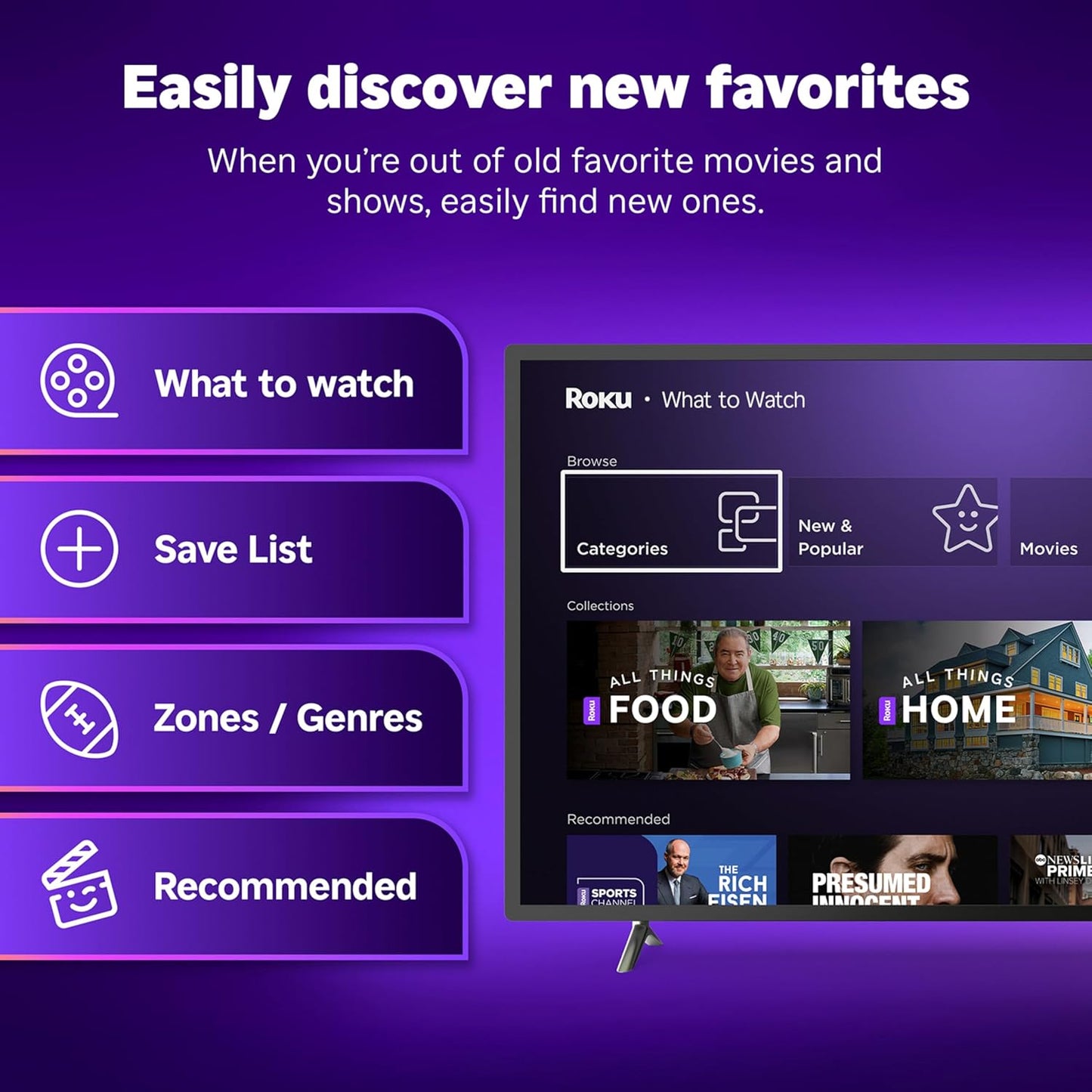 Roku Streaming Stick 4K | Resolución 4K, HDR10+ y Dolby Vision | Wi-Fi de Largo Alcance + Control por Voz | +500 Canales Gratis y Apps como Netflix, Disney+ y más