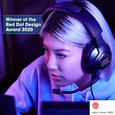 Auriculares JBL Quantum 400 | Con cable para juegos con USB y esfera de equilibrio de chat | Color: negro