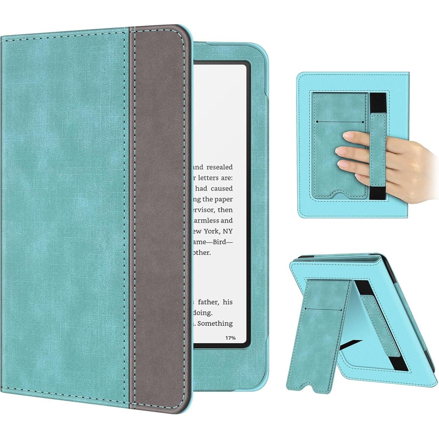 Fintie Case for 7"/6.8" Kindle Paperwhite(12Th/11Th Generation-2024/2021) and Kindle Colorsoft Signature Edition -Slim Foldable Stand Cover Auto Wake/Sleep for Paperwhite 2024, Denim Gray