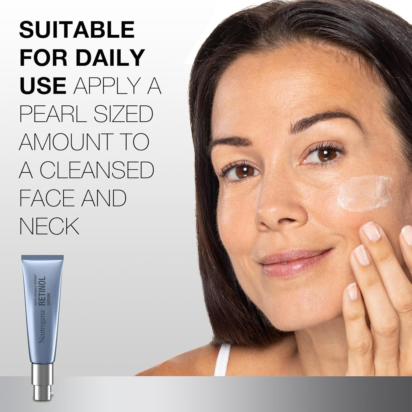 Neutrogena Serum para reparación rápida de arrugas, para rostro con Retinol y Acido Hialurónico