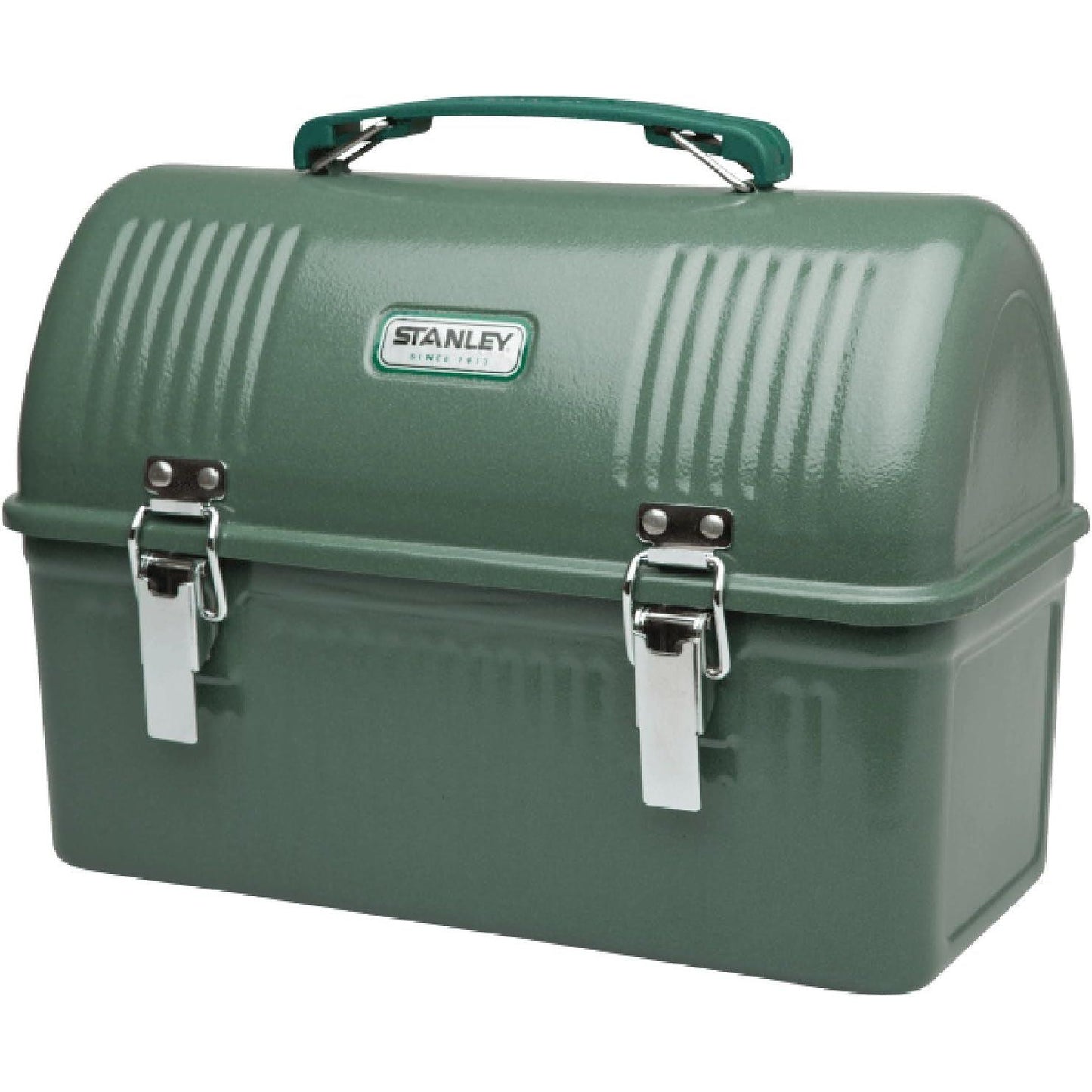 Classic Lunch Box 10 Qt | Vintage Metal Lunchbox | Durable Meal Container with Handle and Latch | Stores Food, Drinks, Thermos, Water Bottle