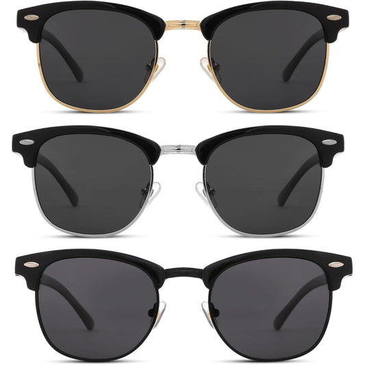 Pro Acme Semi-Rimless Polarized Sunglasses UV 400 Protection for Women Men