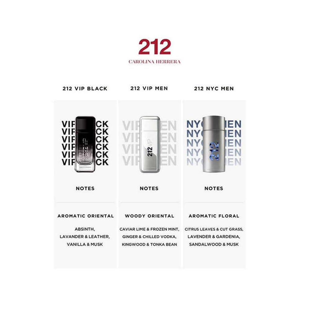 212 VIP Men Eau de Toilette Spray 100 ml – Carolina Herrera