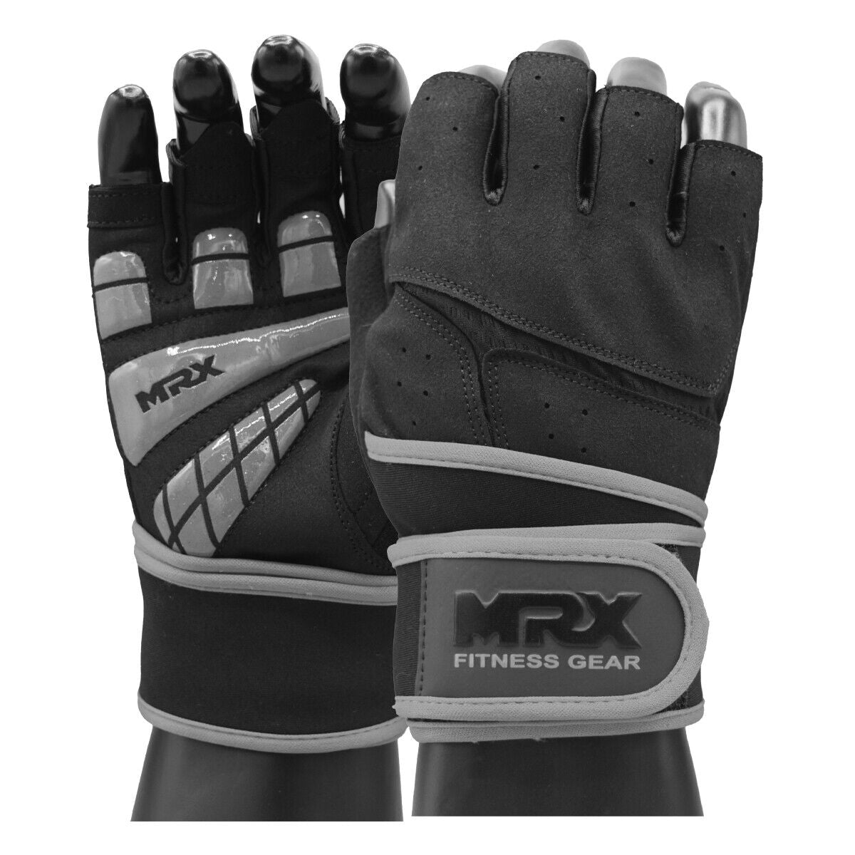 Guantes de Gimnasio MRX con soporte de muñeca para Hombre - Weight Lifting Gym
