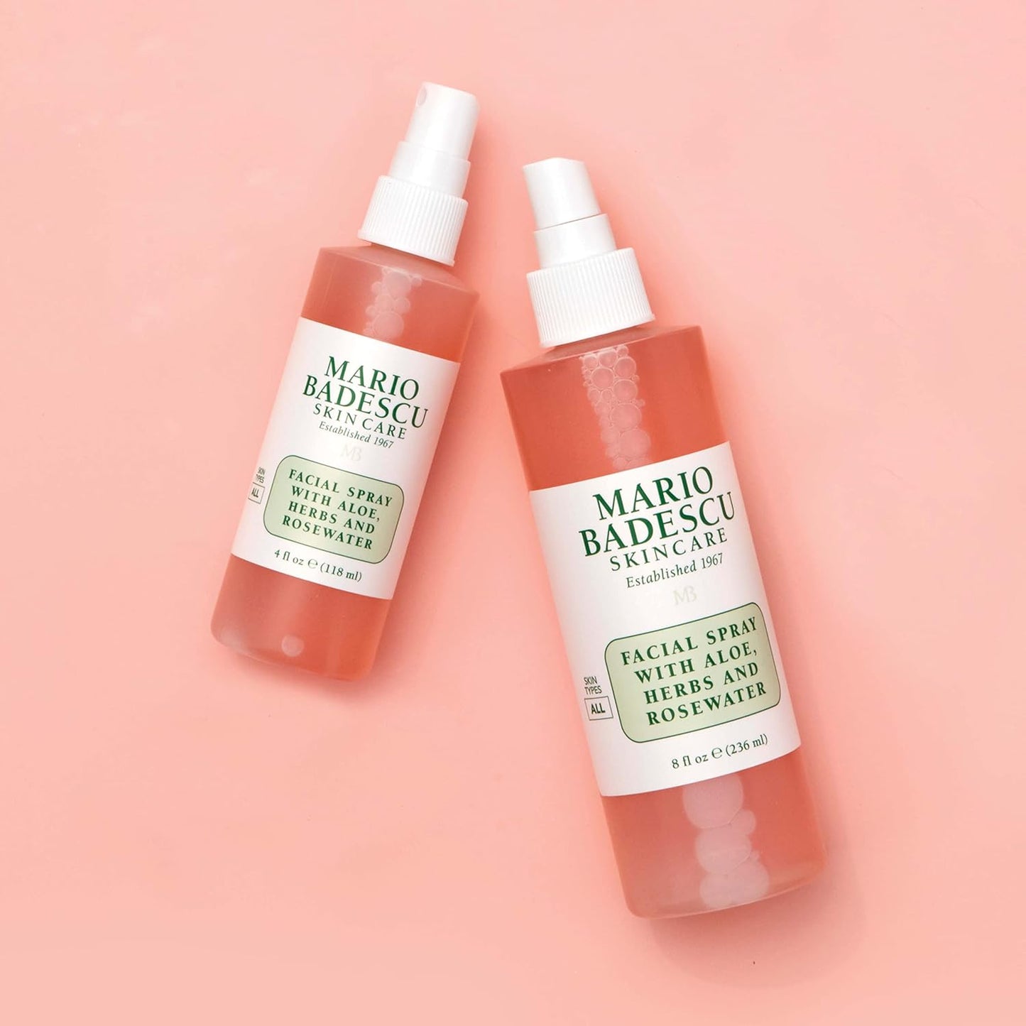 Bruma Facial con Aloe, Hierbas & Agua de Rosas | Hidrata, Reaviva el Brillo y Ayuda a Clarificar | Acabado “Dewy” | Apta para Todo Tipo de Piel