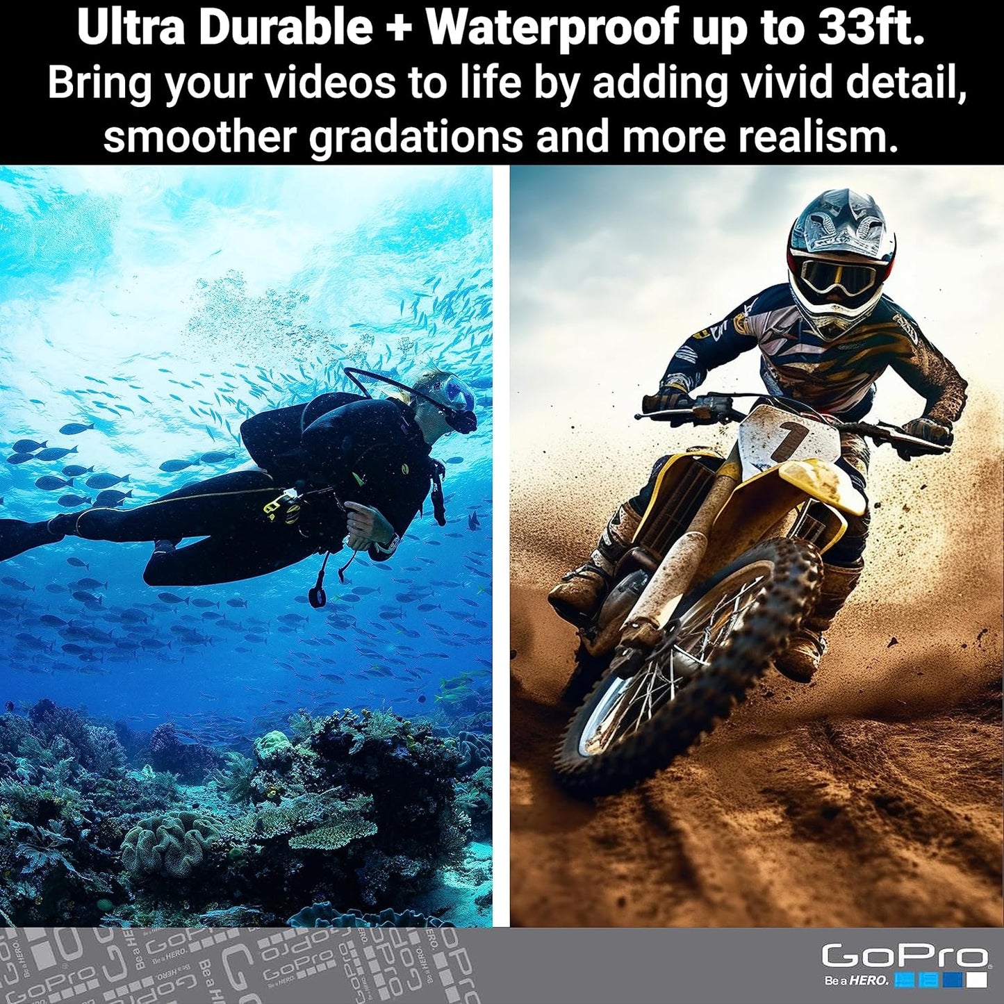 GoPro HERO11 Black – Cámara de acción 5.3K con sensor de 1/1.9", 27MP, HyperSmooth 5.0, transmisiones en vivo y resistencia al agua
