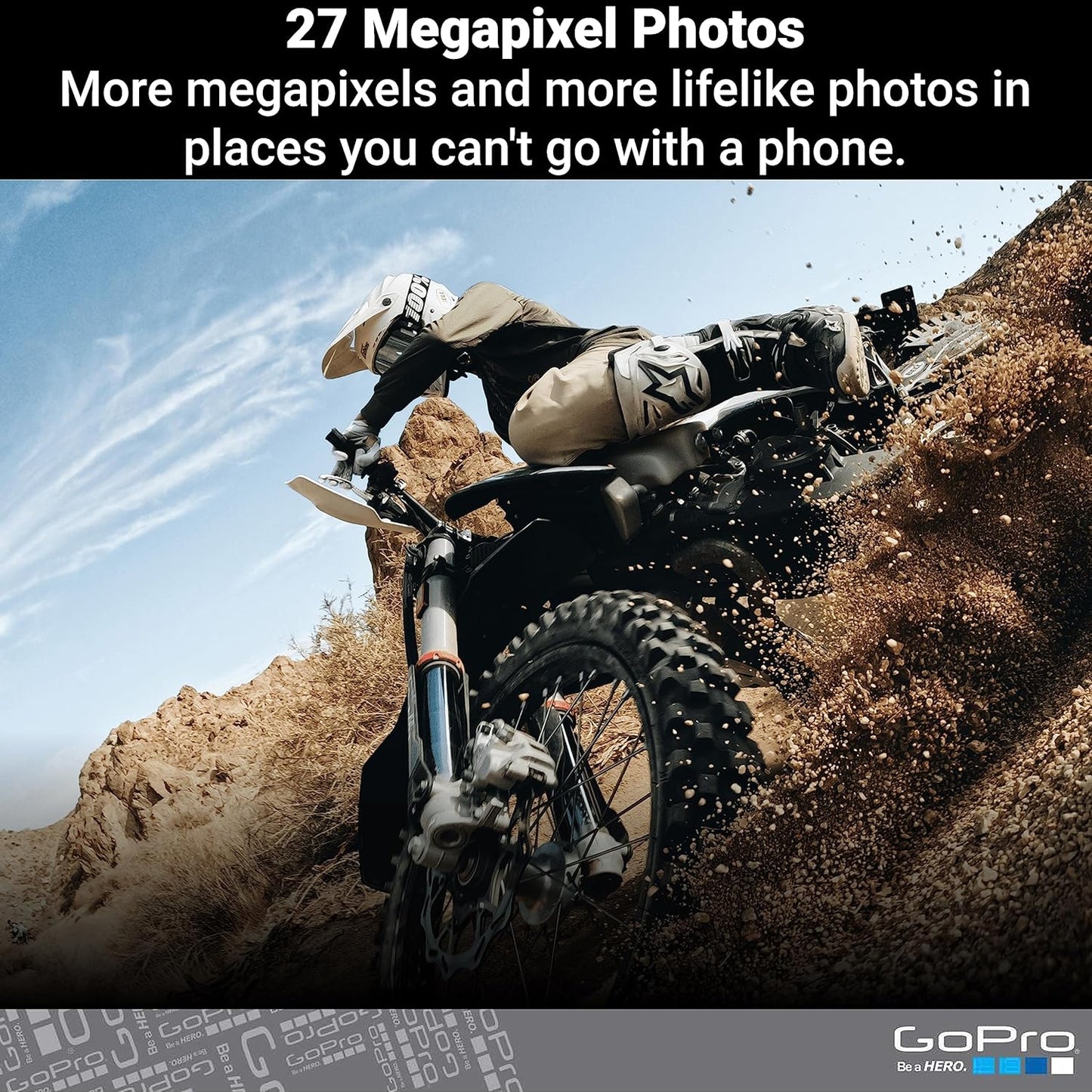 GoPro HERO11 Black – Cámara de acción 5.3K con sensor de 1/1.9", 27MP, HyperSmooth 5.0, transmisiones en vivo y resistencia al agua