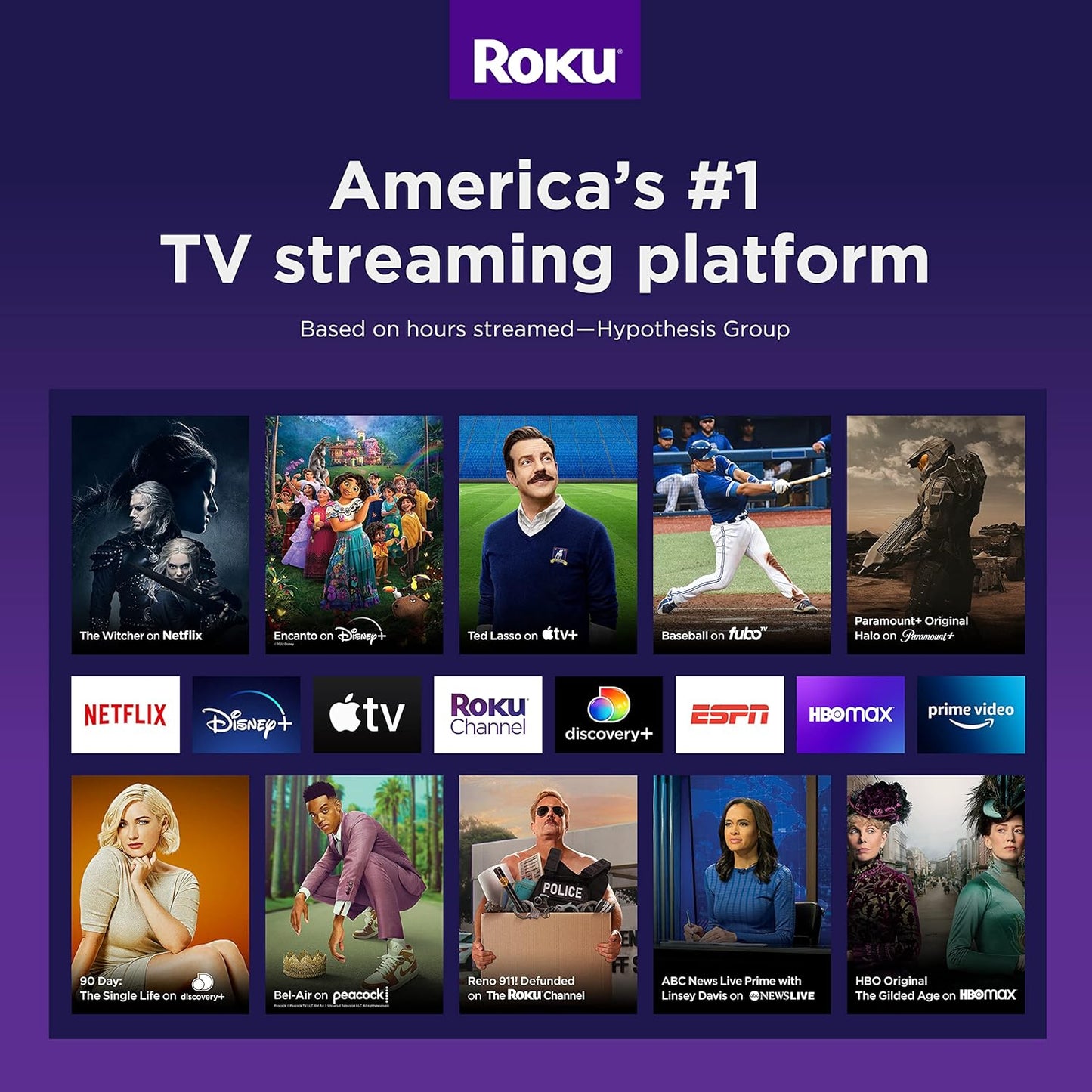 Roku Express | Reproductor de Streaming HD con Control Remoto Simple, HDMI Incluido, TV en Vivo & Gratuita, Compatible con Alexa, Google & Siri