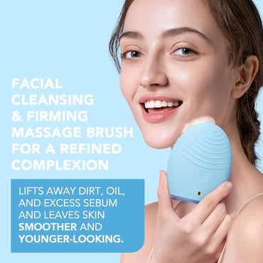 FOREO LUNA™ 3 — Cepillo Facial Sónico (Piel Mixta) Limpieza de nivel spa en 1 min | Masaje reafirmante T-Sonic vía app | Silicona ultra-higiénica | Resistente al agua | Batería recargable | 2 años de garantía