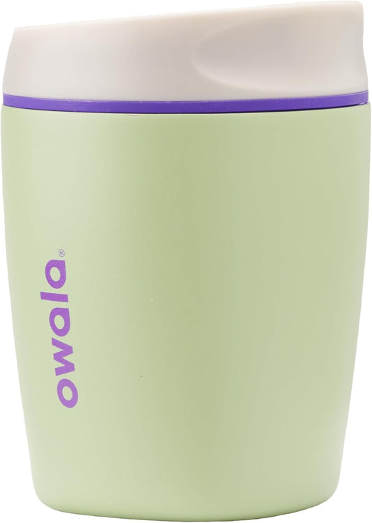 Smoothsip Insulated Stainless Steel Coffee Tumbler, Reusable Iced Coffee Cup, Hot Coffee Travel Mug, Perfect for Cappuccino, BPA Free, 10 Oz, Green (Hip Cactus)