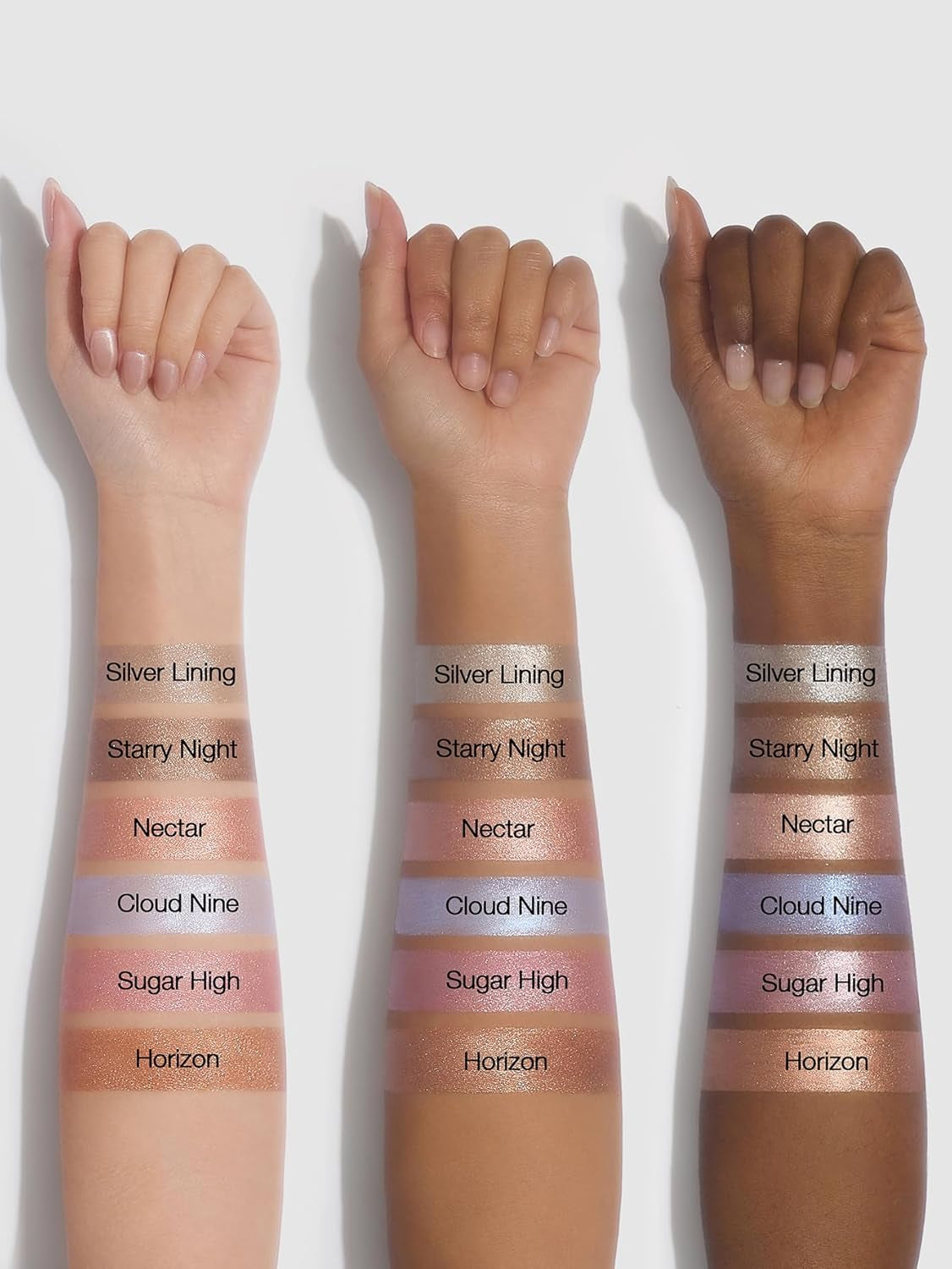 Tinte de ojos líquido larga duración | 16 horas | Sombra de ojos líquida brillante | Color de alto impacto | Color: Horizon