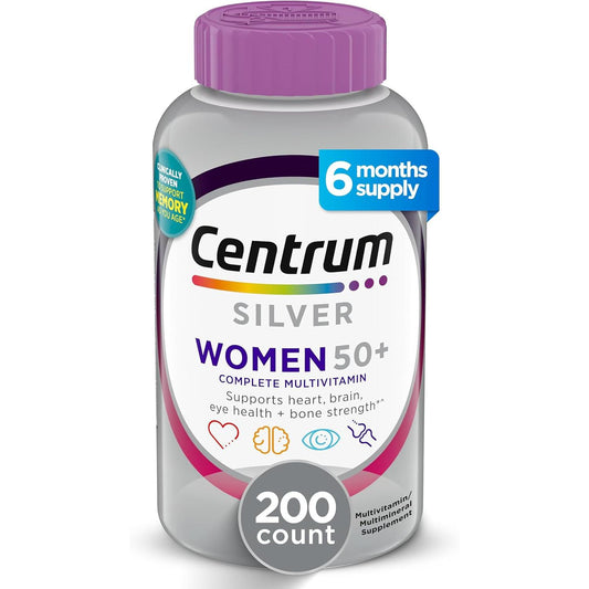 Centrum Silver Mujer 50+ Multivitamínico/Multiminerales – 200 Comprimidos