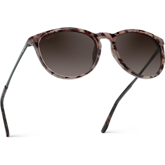 Gafas de Sol Redondas para Mujer – Estilo Retro de Diseñador con Lentes Polarizados UV400