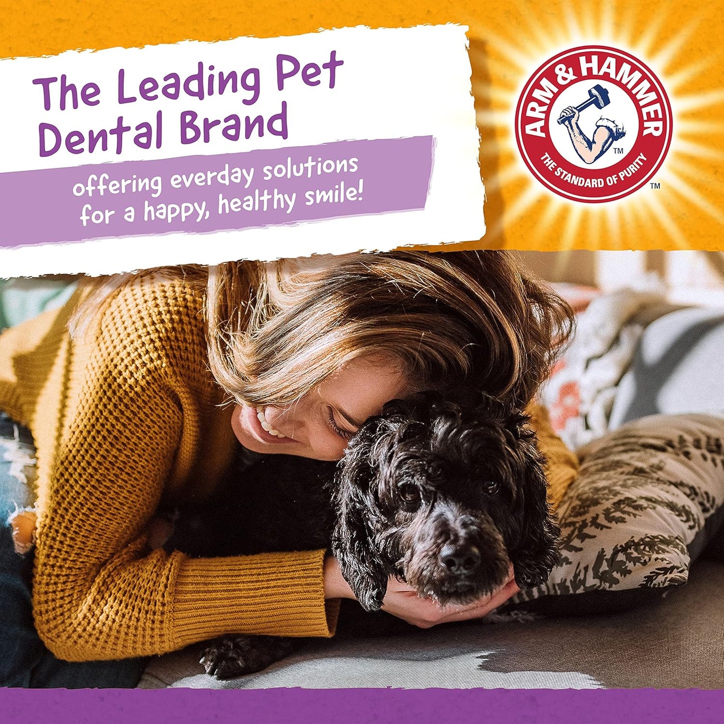 Arm & Hammer Nubbies Dental Treats para Perros | 139 Galletas Dentales con Bicarbonato y Calcio | Sabor Pollo