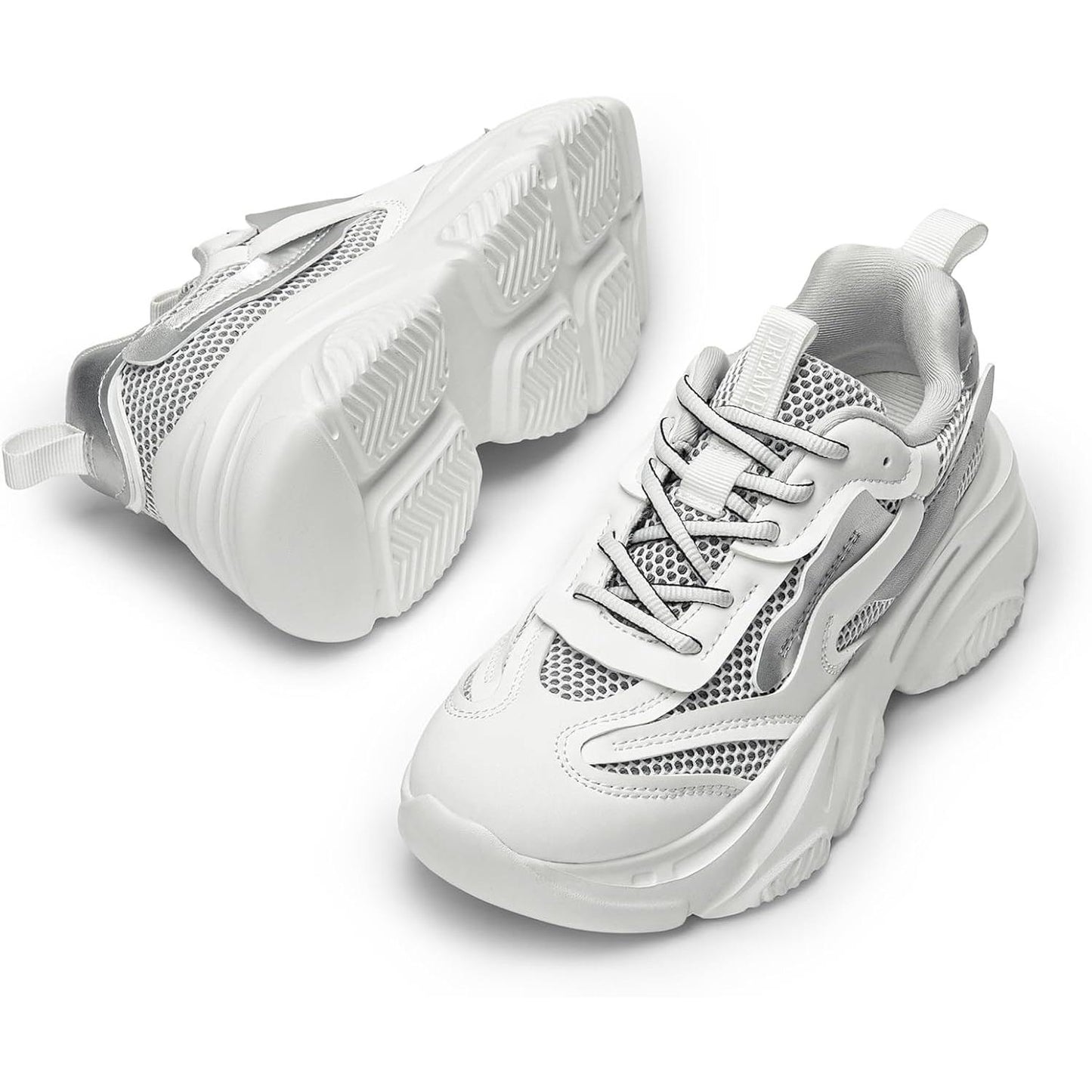 DREAM PAIRS Women'S Platform Chunky Fashion Sneakers Jaxon Walking Lace-Up Comfortable Dad Sneakers Workout Sport Work Casual Tennis Shoes