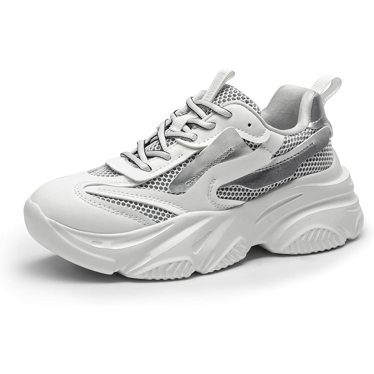 DREAM PAIRS Women'S Platform Chunky Fashion Sneakers Jaxon Walking Lace-Up Comfortable Dad Sneakers Workout Sport Work Casual Tennis Shoes