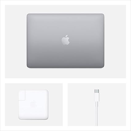 Apple MacBook Pro 2020 con 1.4 GHZ, Intel Core i5 (MXK52LLA, 13 pulgadas, 8 GB de RAM, SSD de 512 GB, teclado mágico) - Gris espacial (renovado)