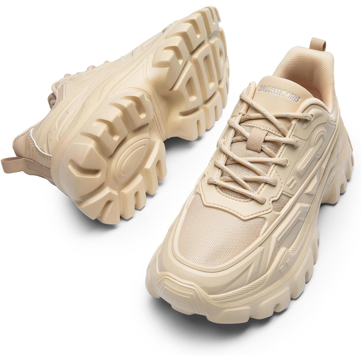 Zapatillas Mujer DREAM PAIRS Chunky | Sneakers Plataforma Bold con Cordones | Moda Casual y Cómoda