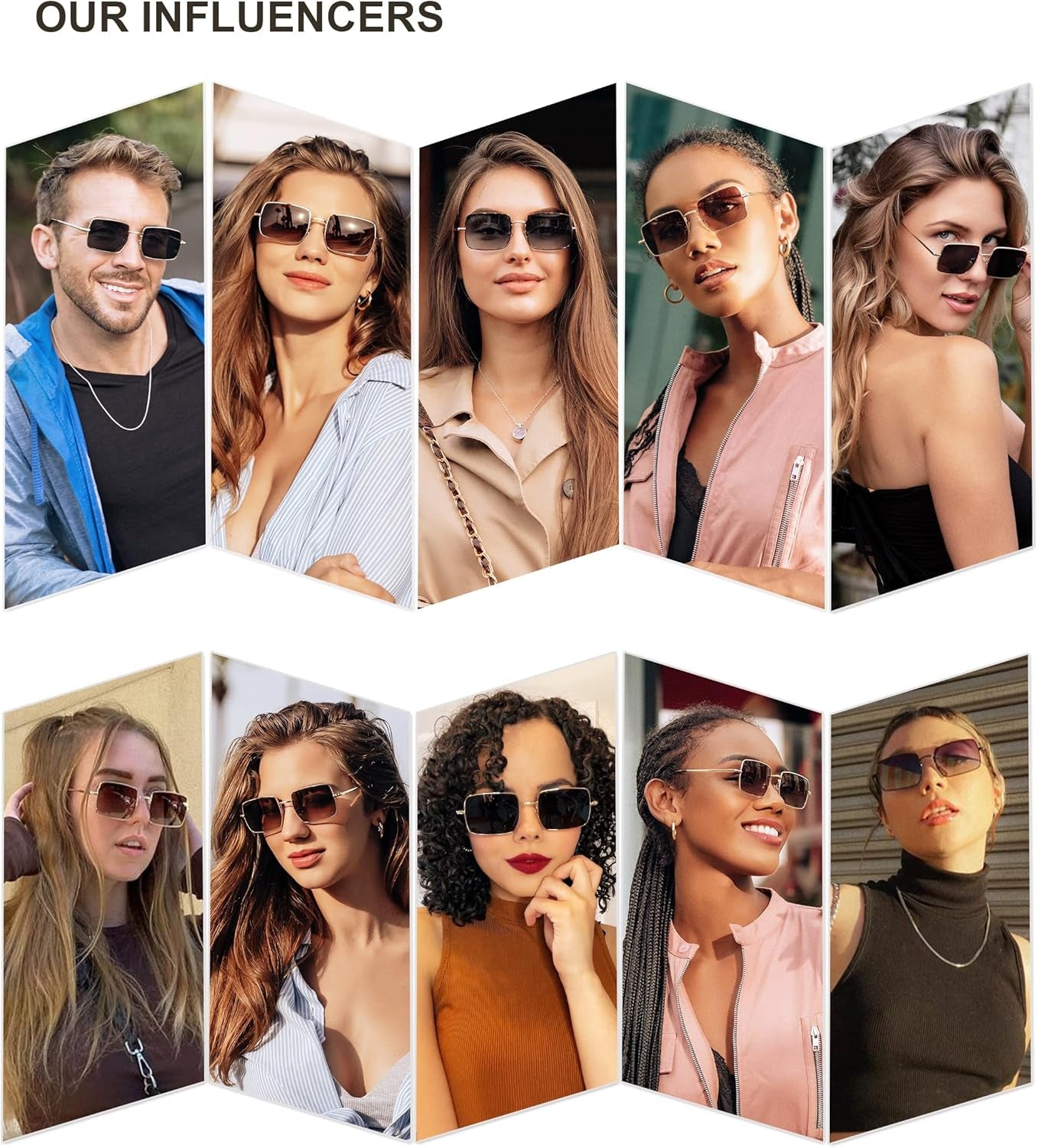 Lentes de Sol Polarizados SOJOS SJ1168, Rectangulares Poligonales Retro Vintage, Unisex UV400 para Hombres y Mujeres