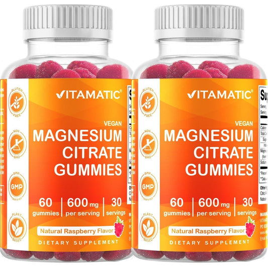 Pack x2 Vitamatic Magnesio Citrato en Gomitas Veganas – 600 mg por Porción